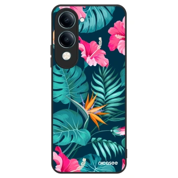 Hülle für Vivo Y29s 5G - Pink Monstera