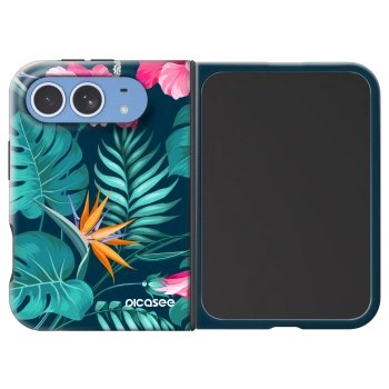 Picasee Fashion Case MagSafe für Apple iPhone Duo - Pink Monstera