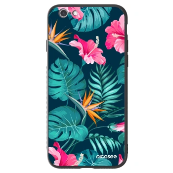 Hülle für Apple iPhone 6/6S - Pink Monstera