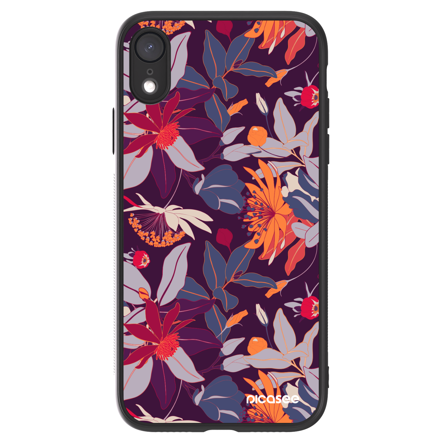 Picasee ULTIMATE CASE für Apple iPhone XR - Purple Leaf