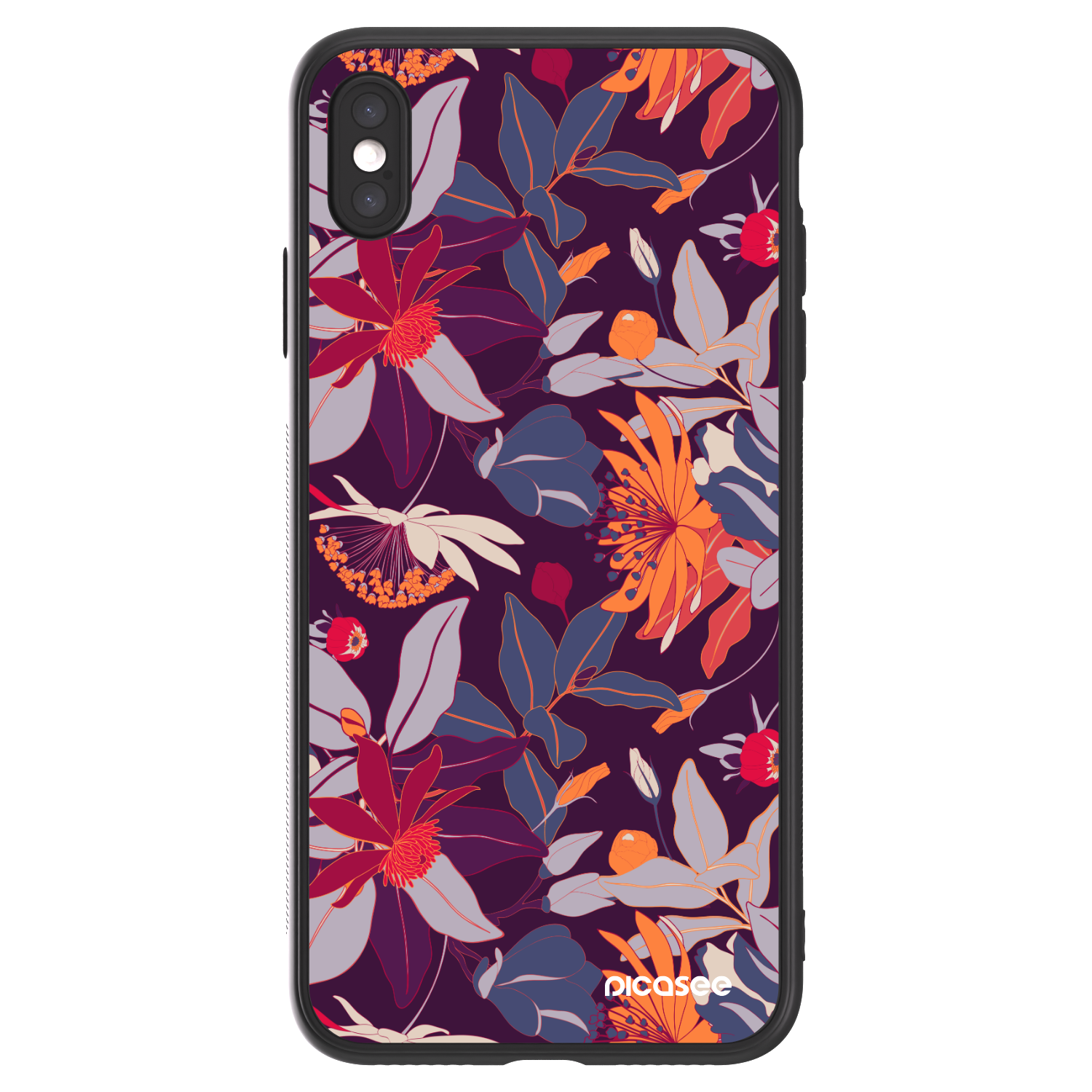 Picasee ULTIMATE CASE für Apple iPhone XS Max - Purple Leaf