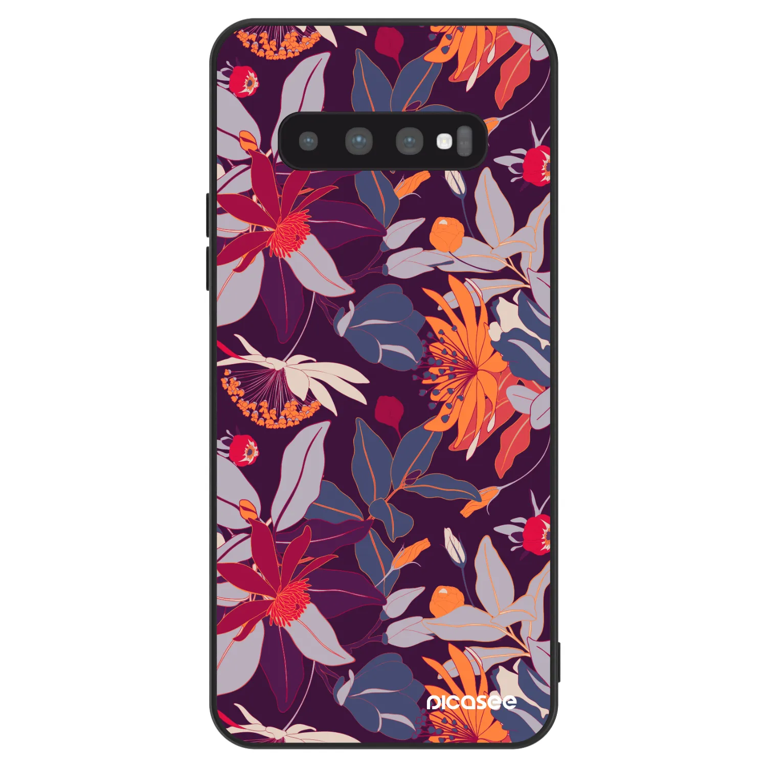 Picasee ULTIMATE CASE für Samsung Galaxy S10 G973 - Purple Leaf