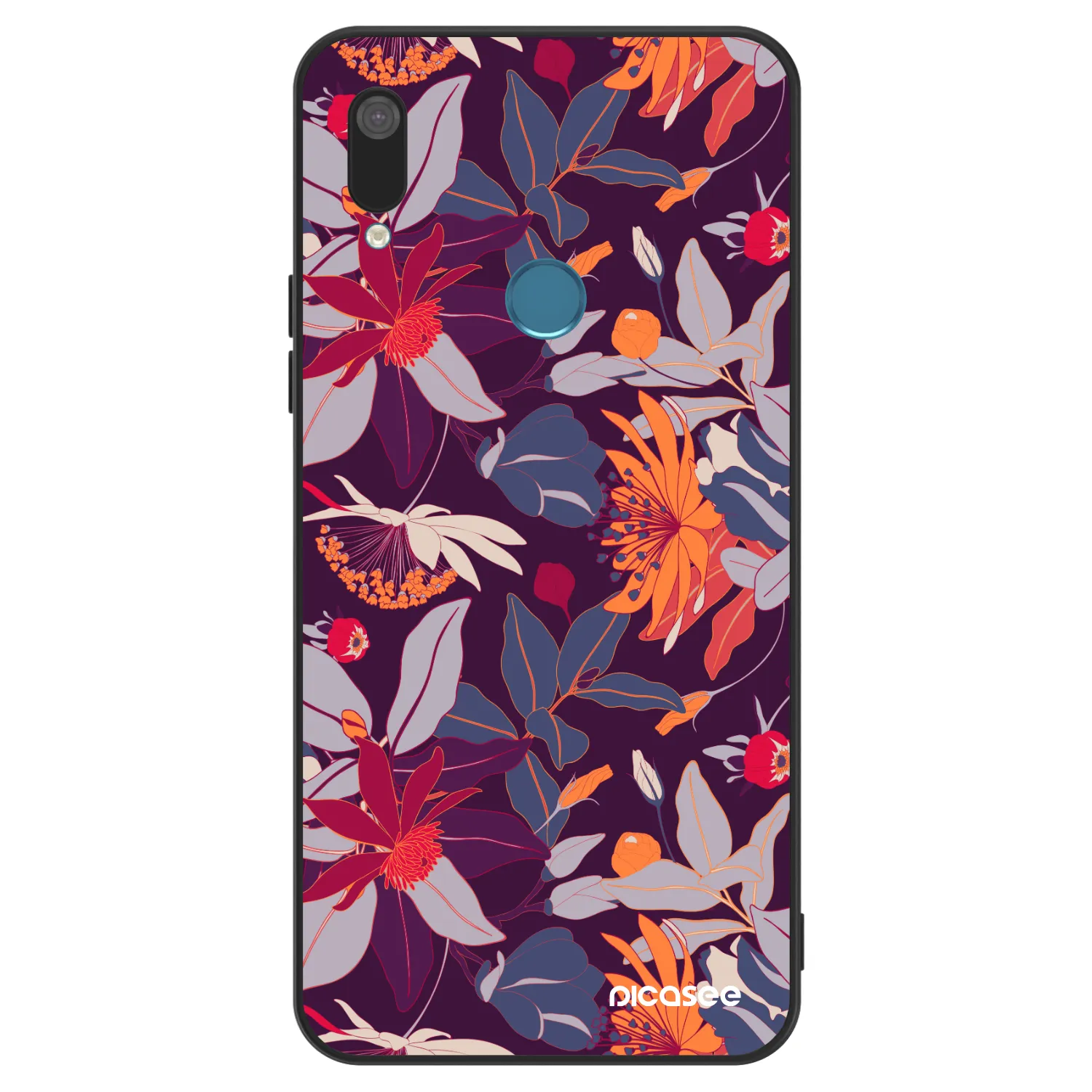 Picasee ULTIMATE CASE für Huawei Y7 2019 - Purple Leaf