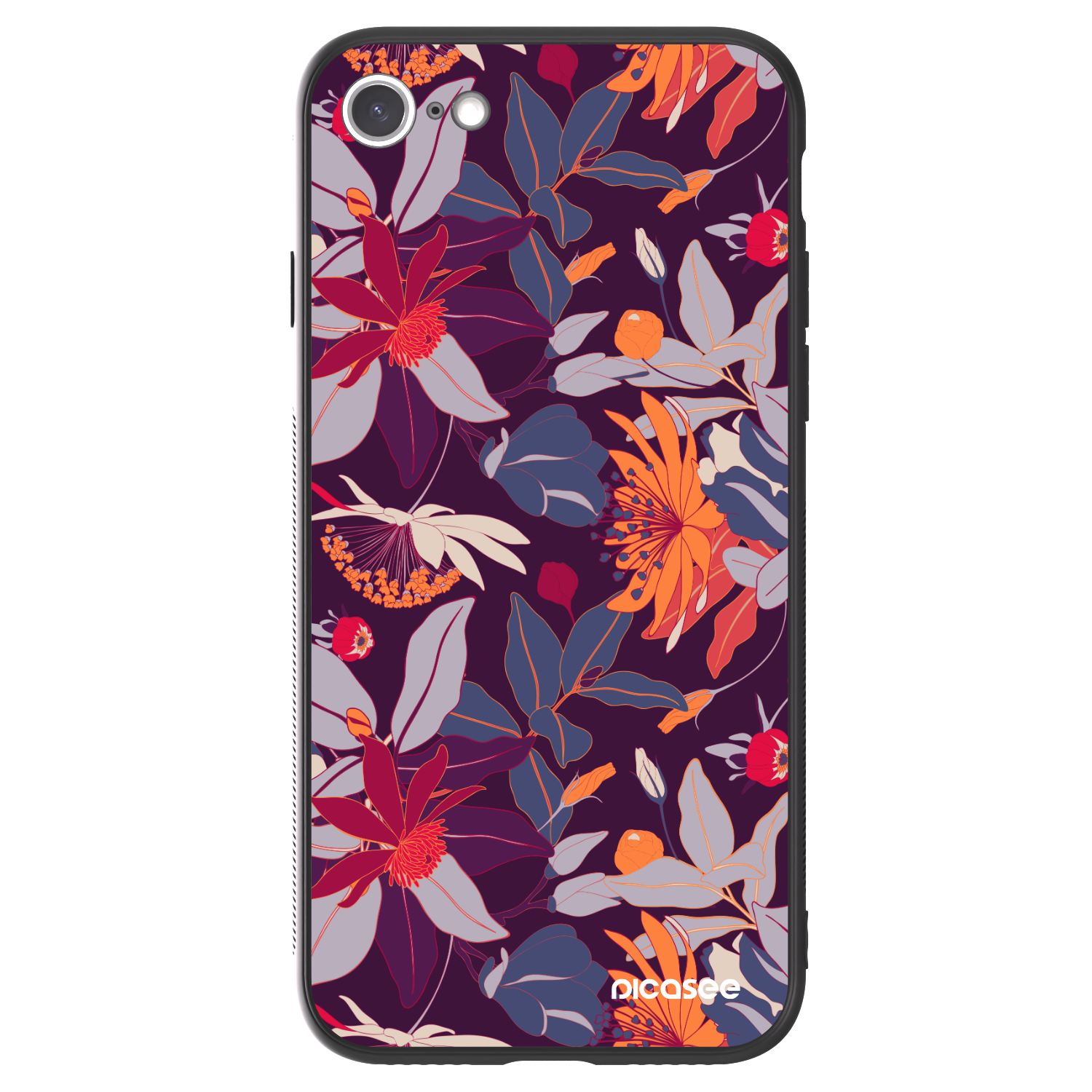 Picasee ULTIMATE CASE für Apple iPhone 8 - Purple Leaf