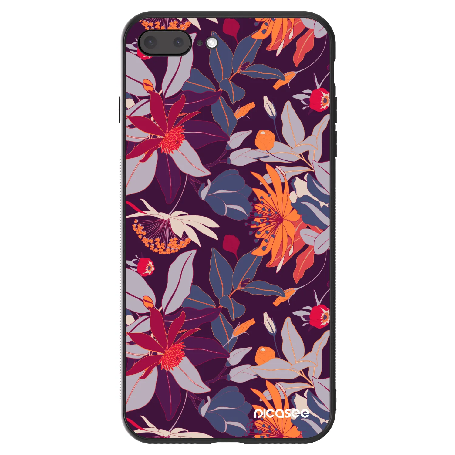 Picasee ULTIMATE CASE für Apple iPhone 8 Plus - Purple Leaf