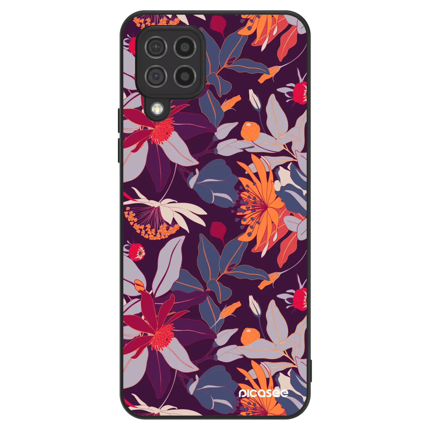 Picasee ULTIMATE CASE für Samsung Galaxy A22 A225F 4G - Purple Leaf