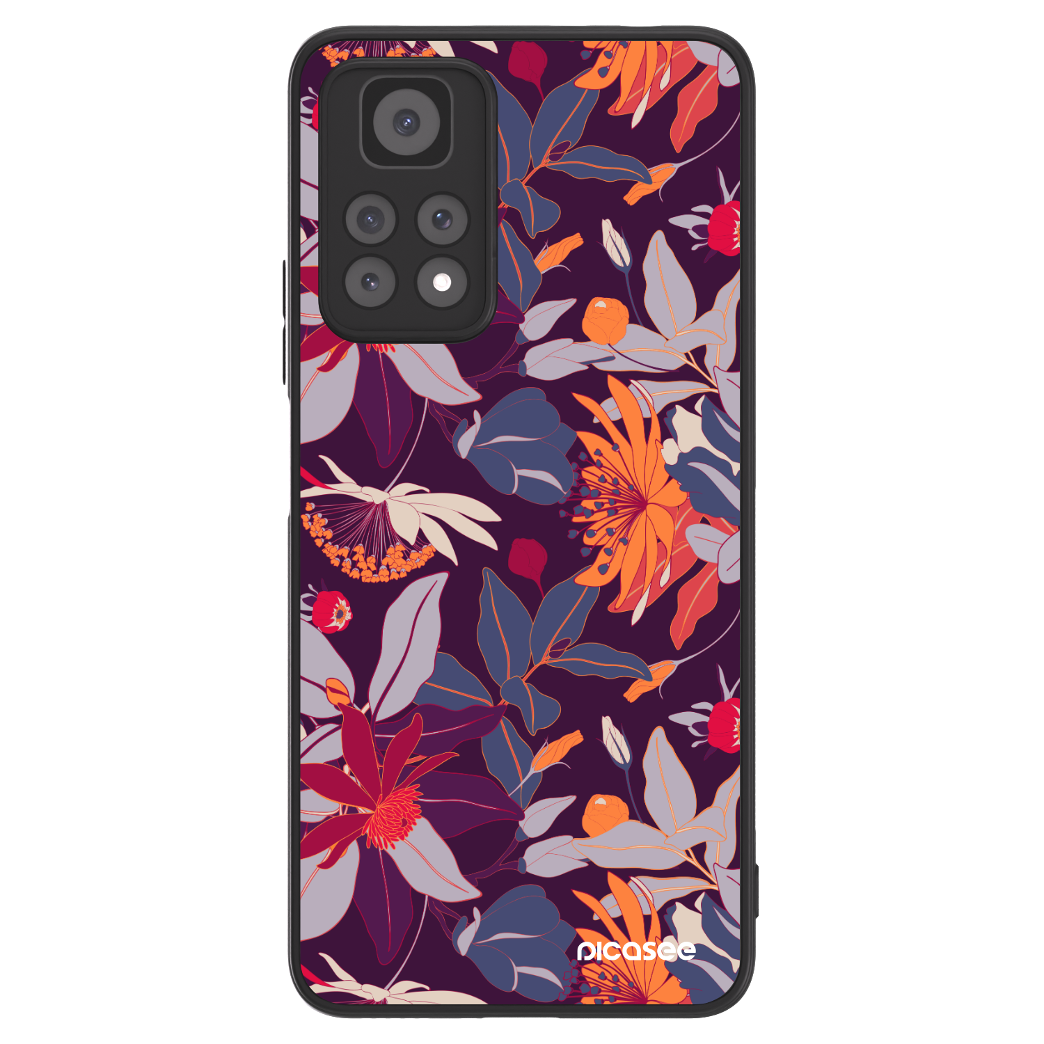 Picasee ULTIMATE CASE für Xiaomi Redmi Note 11 Pro - Purple Leaf