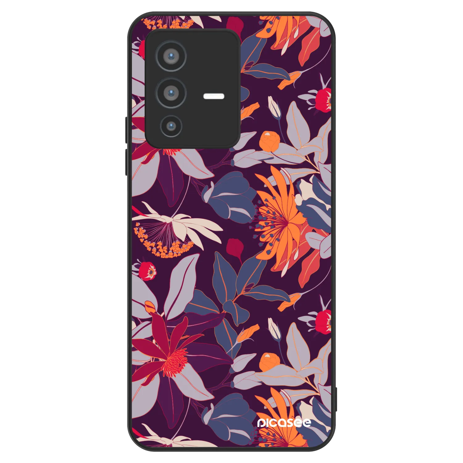 Picasee ULTIMATE CASE für Vivo V23 5G - Purple Leaf