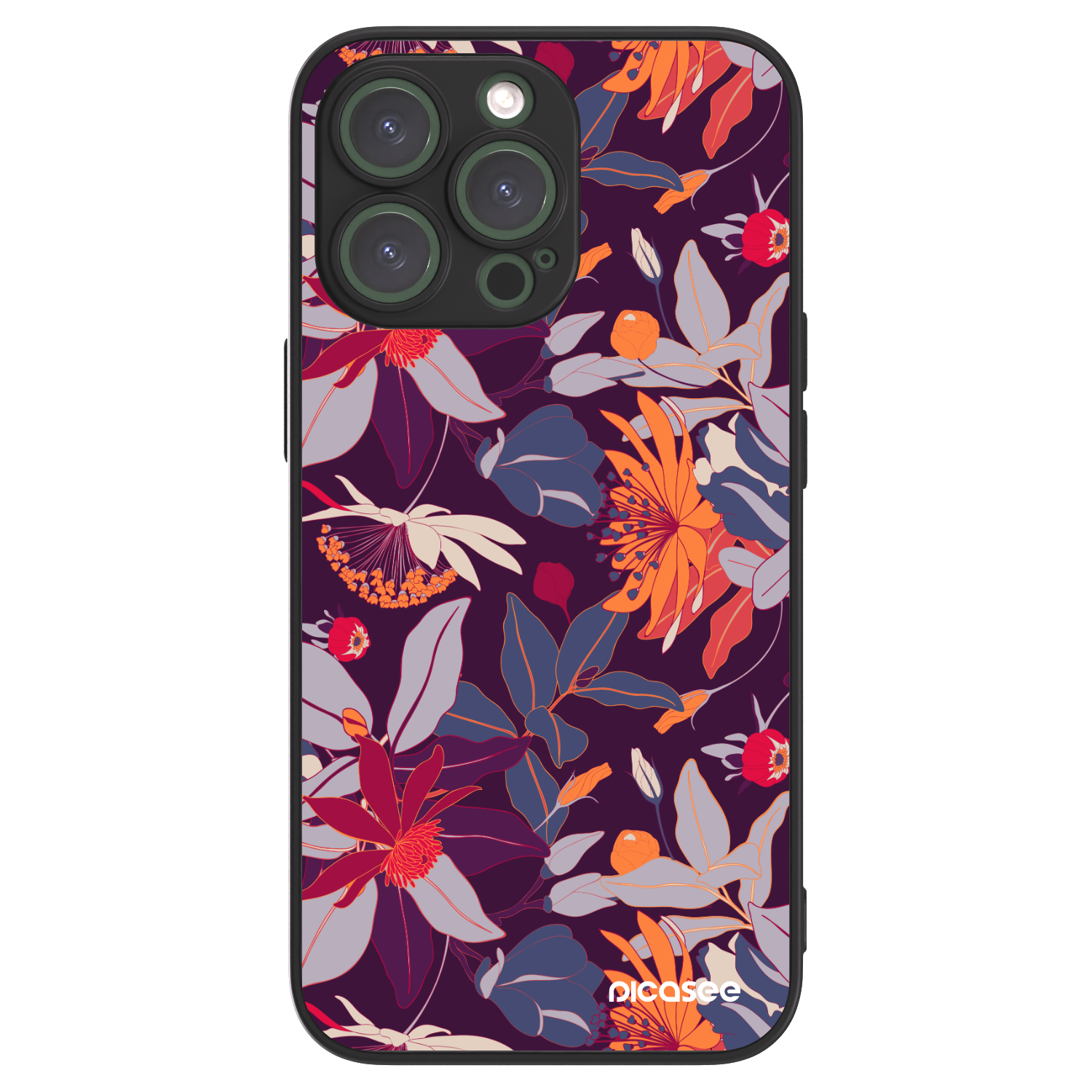Picasee ULTIMATE CASE MagSafe für Apple iPhone 13 Pro - Purple Leaf