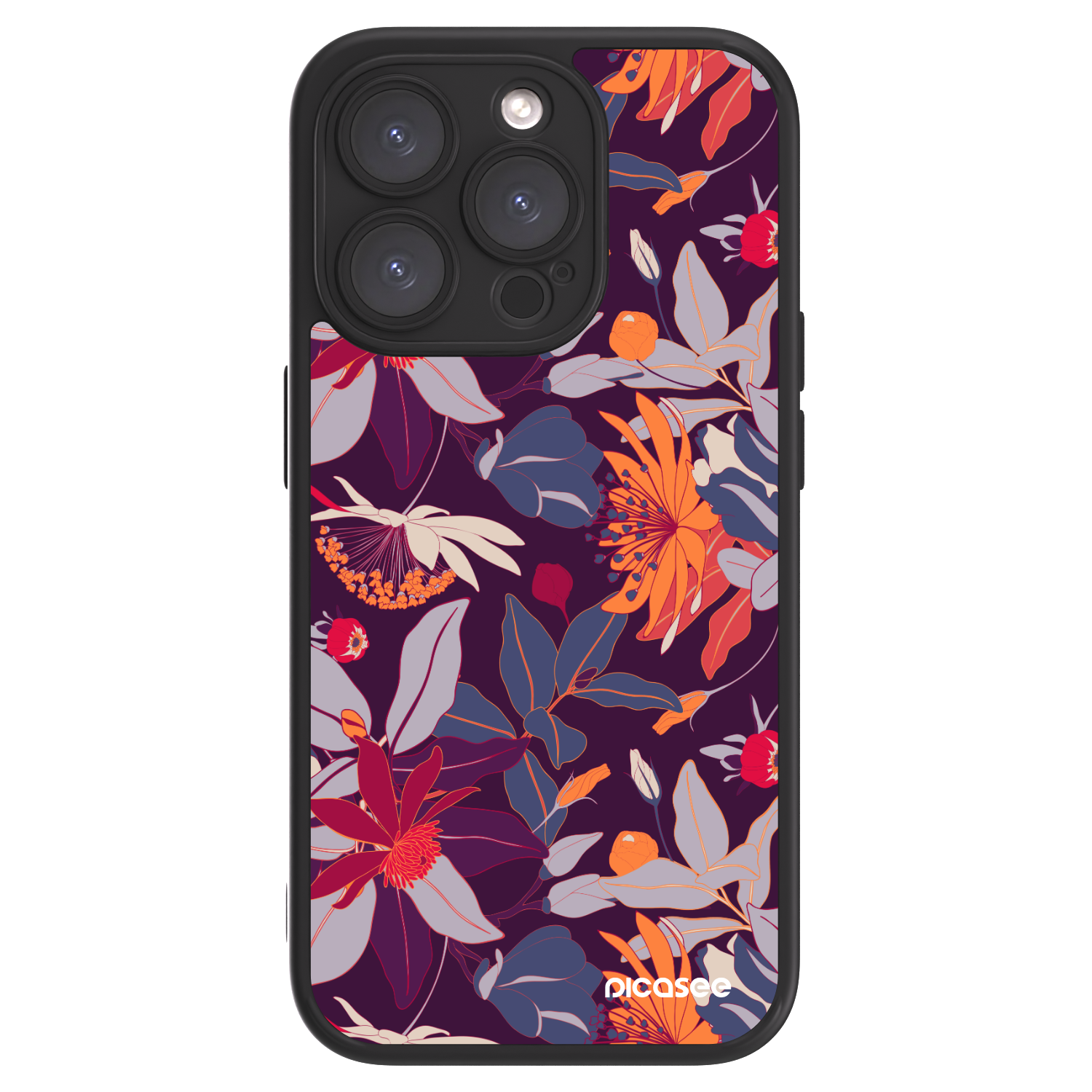 Picasee ULTIMATE CASE MagSafe für Apple iPhone 15 Pro - Purple Leaf