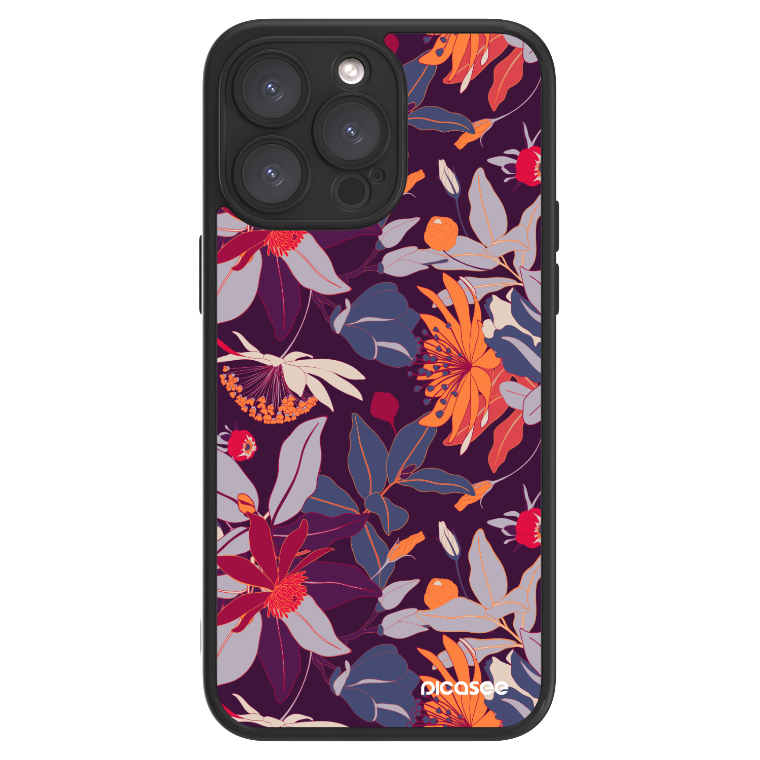 Picasee ULTIMATE CASE MagSafe für Apple iPhone 15 Pro Max - Purple Leaf