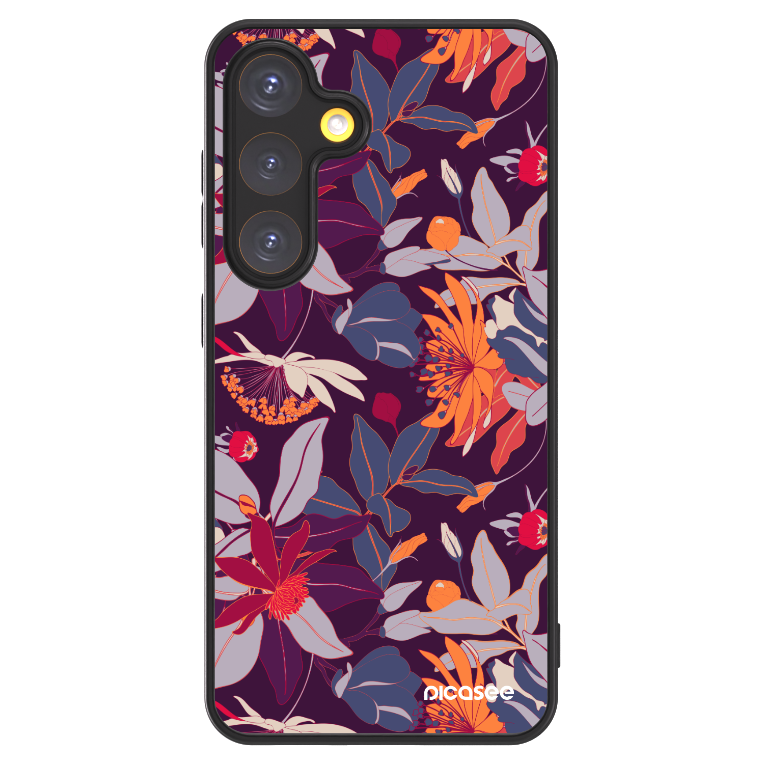 Picasee ULTIMATE CASE für Samsung Galaxy S24 S921B 5G - Purple Leaf