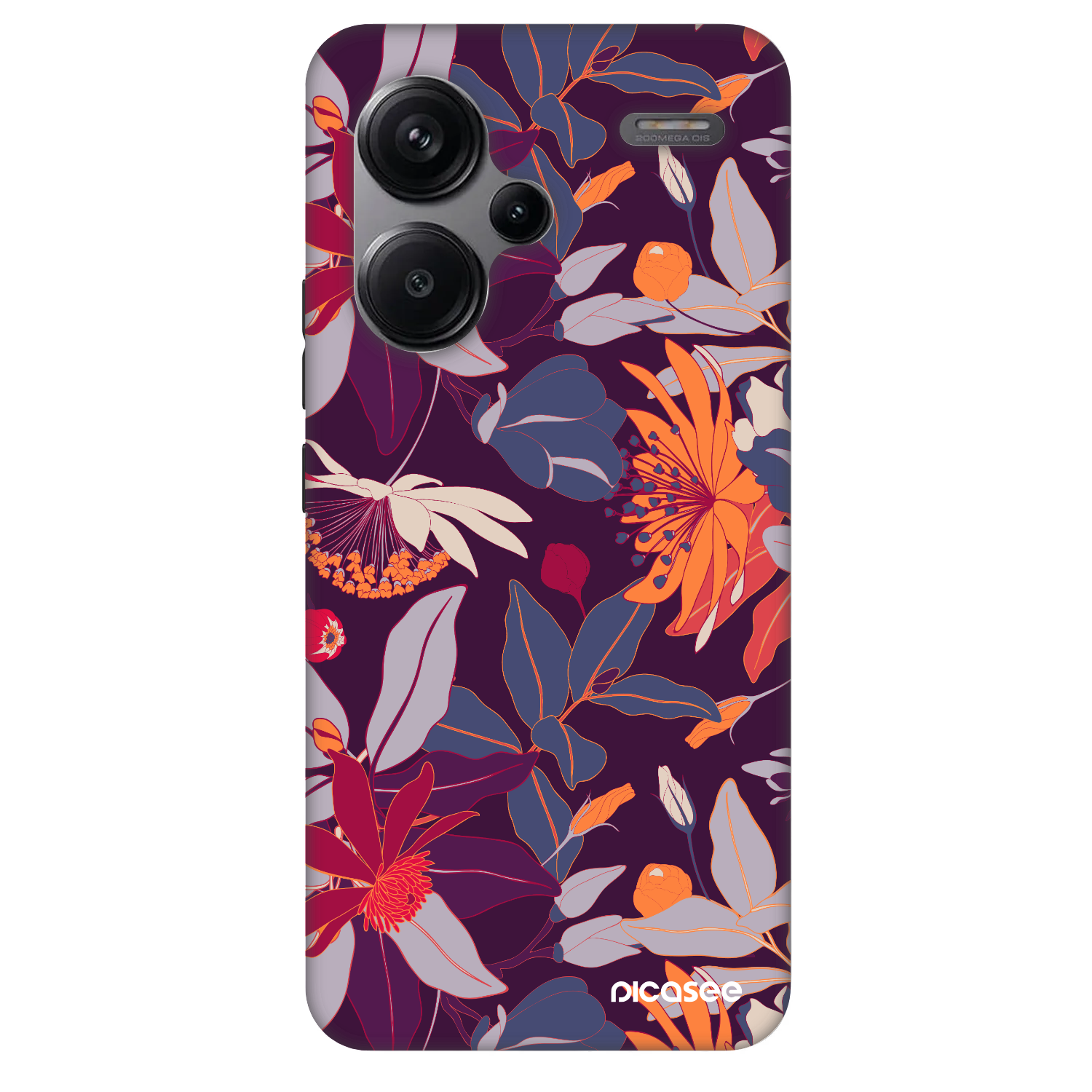Picasee Fashion Case für Xiaomi Redmi Note 13 Pro+ 5G - Purple Leaf