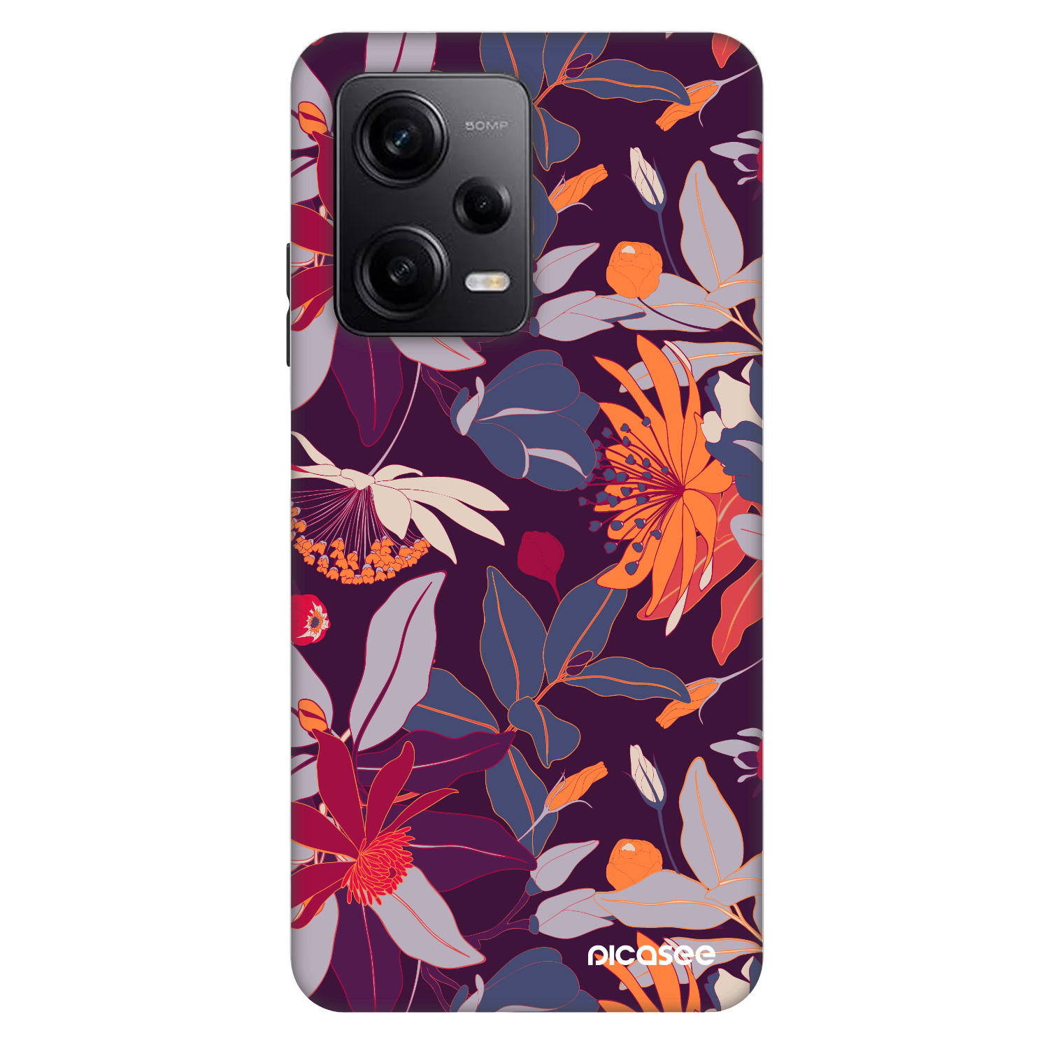 Picasee Fashion Case für Xiaomi Redmi Note 12 Pro+ 5G - Purple Leaf