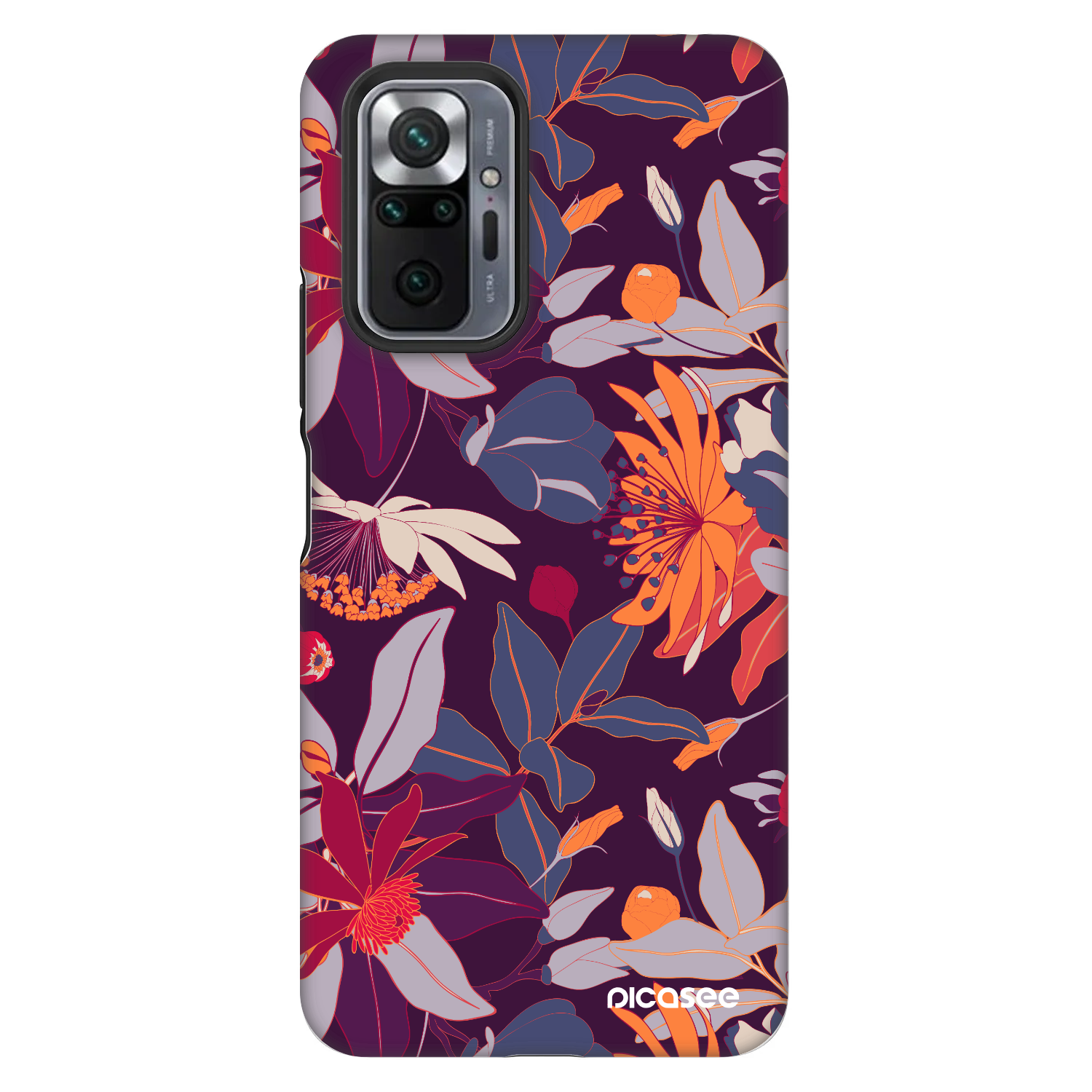 Picasee Fashion Case für Xiaomi Redmi Note 10 Pro - Purple Leaf