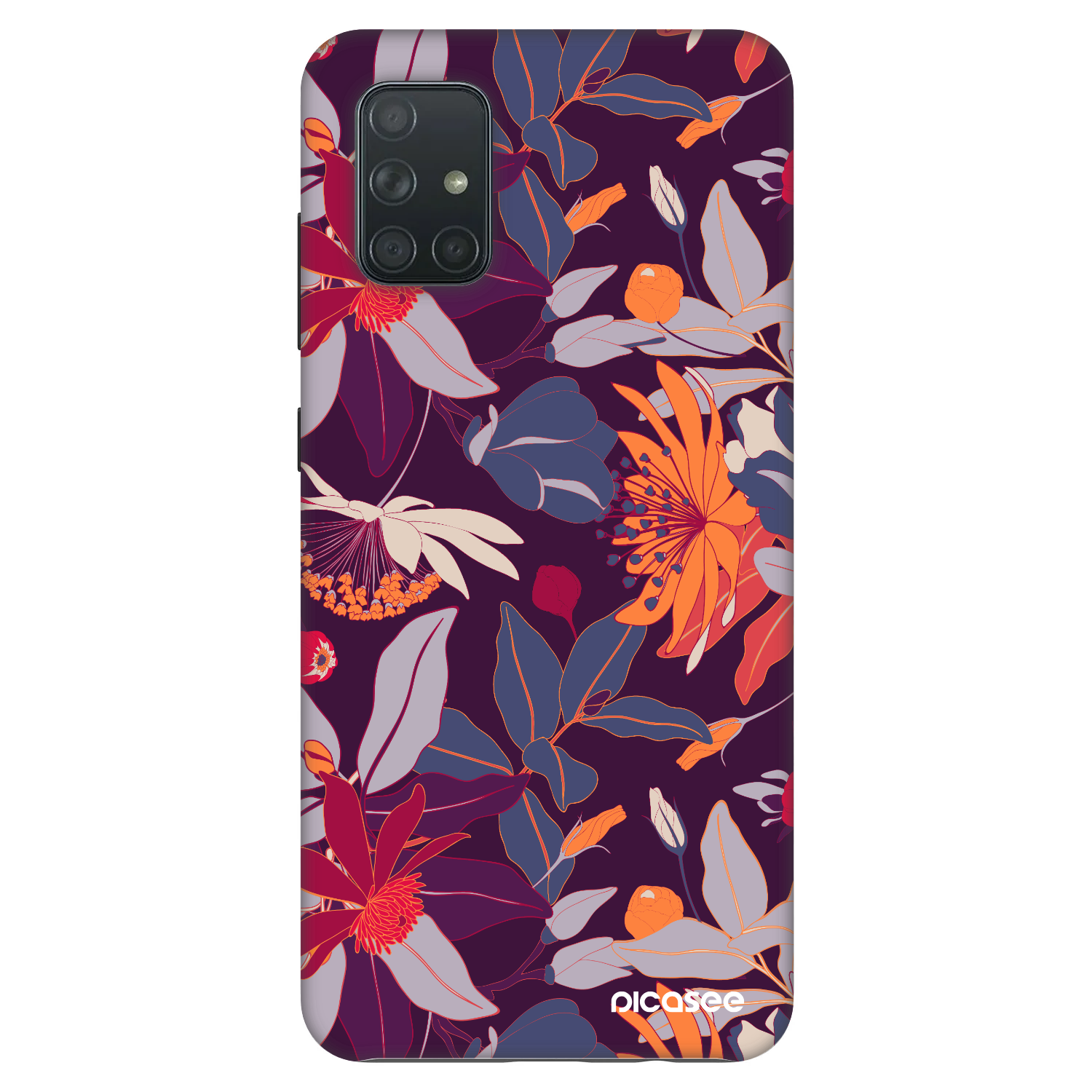 Picasee Fashion Case für Samsung Galaxy A71 A715F - Purple Leaf