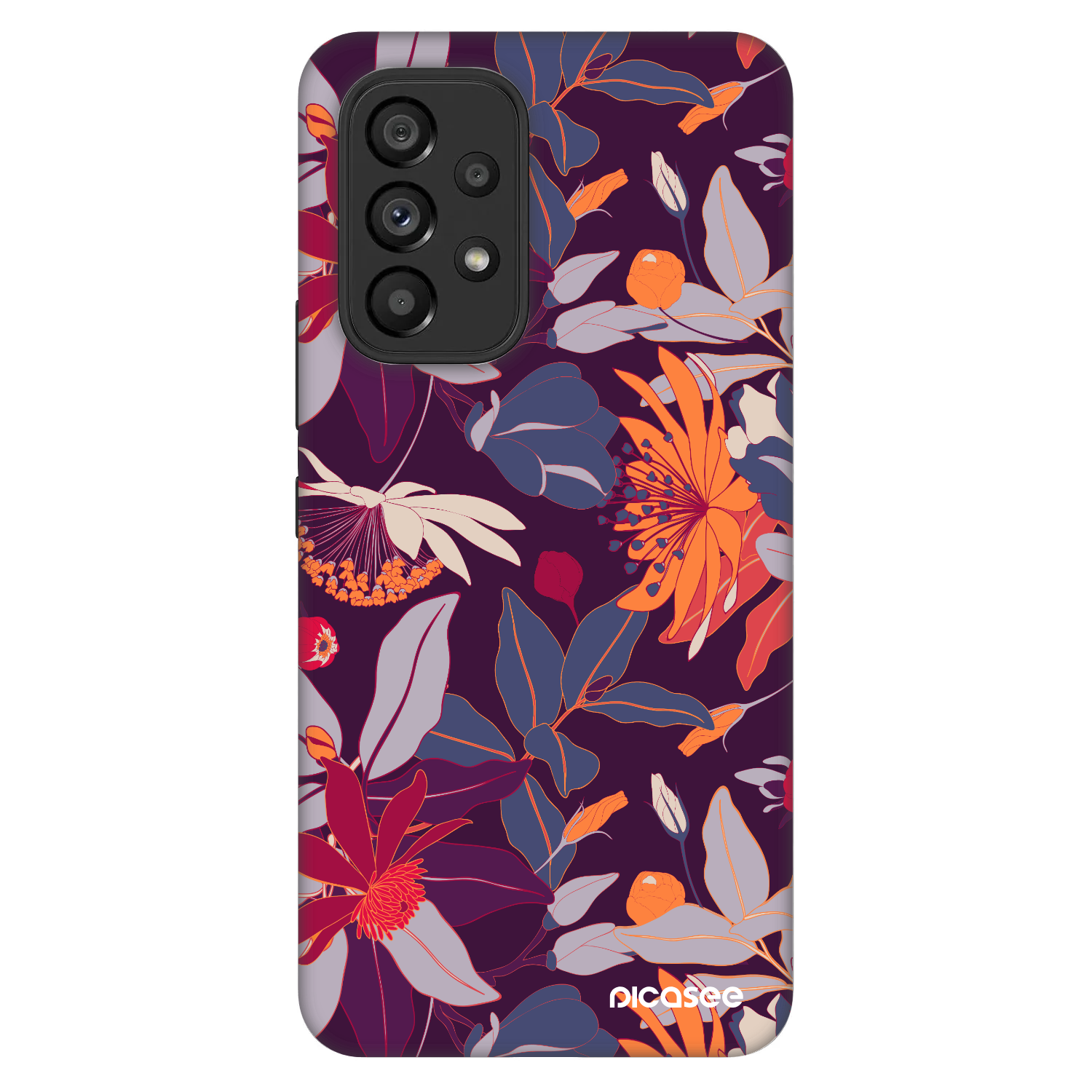 Picasee Fashion Case für Samsung Galaxy A53 5G A536 - Purple Leaf