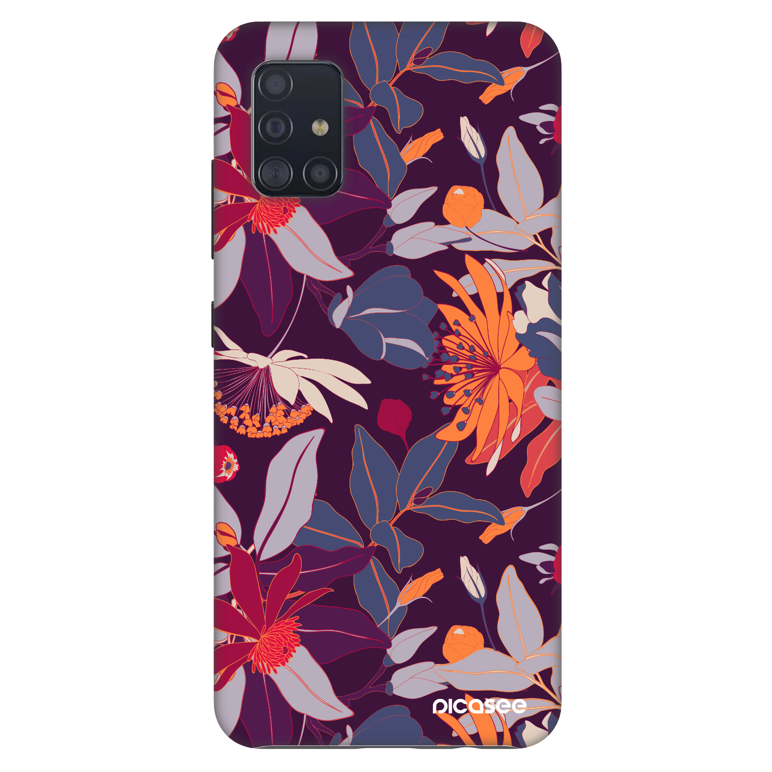 Picasee Fashion Case für Samsung Galaxy A51 A515F - Purple Leaf