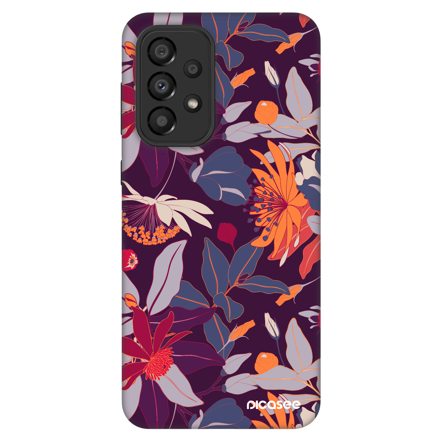 Picasee Fashion Case für Samsung Galaxy A33 5G A336 - Purple Leaf