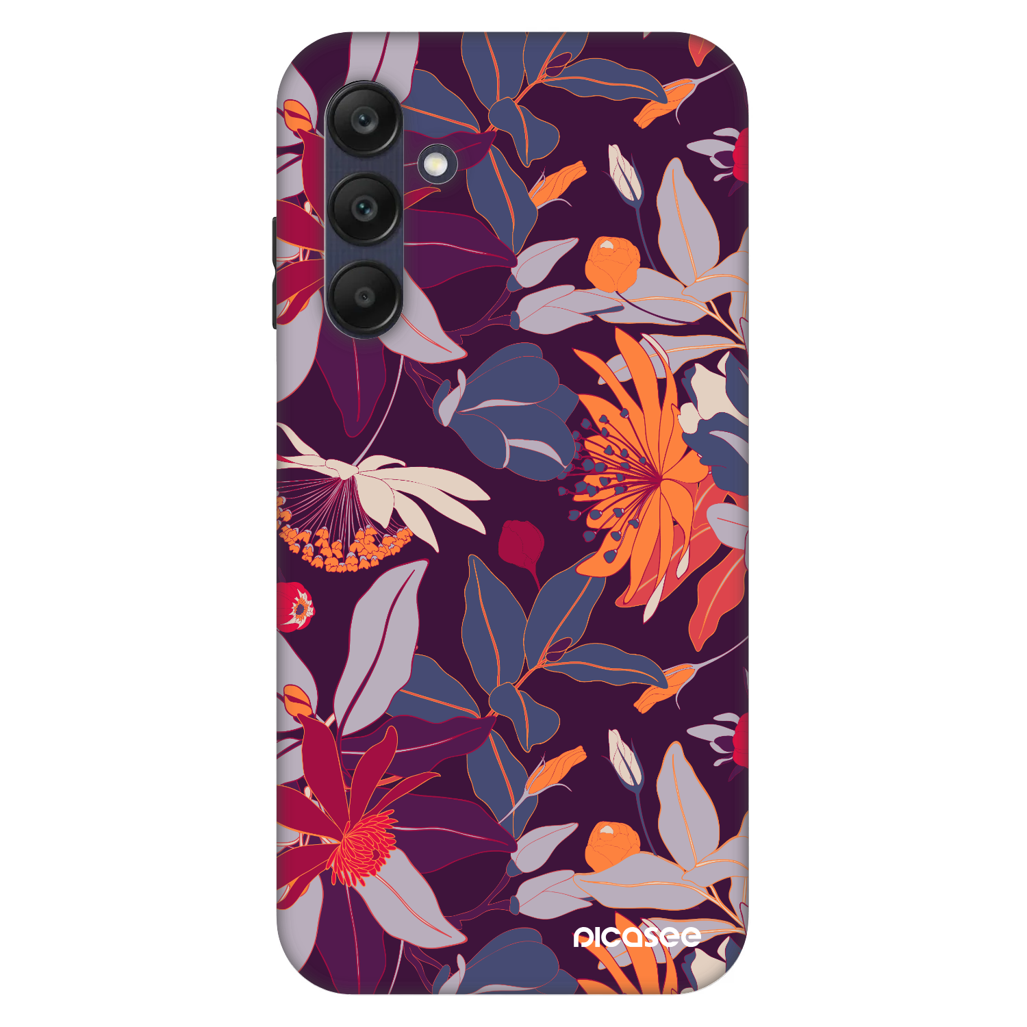 Picasee Fashion Case für Samsung Galaxy A25 A256B 5G - Purple Leaf