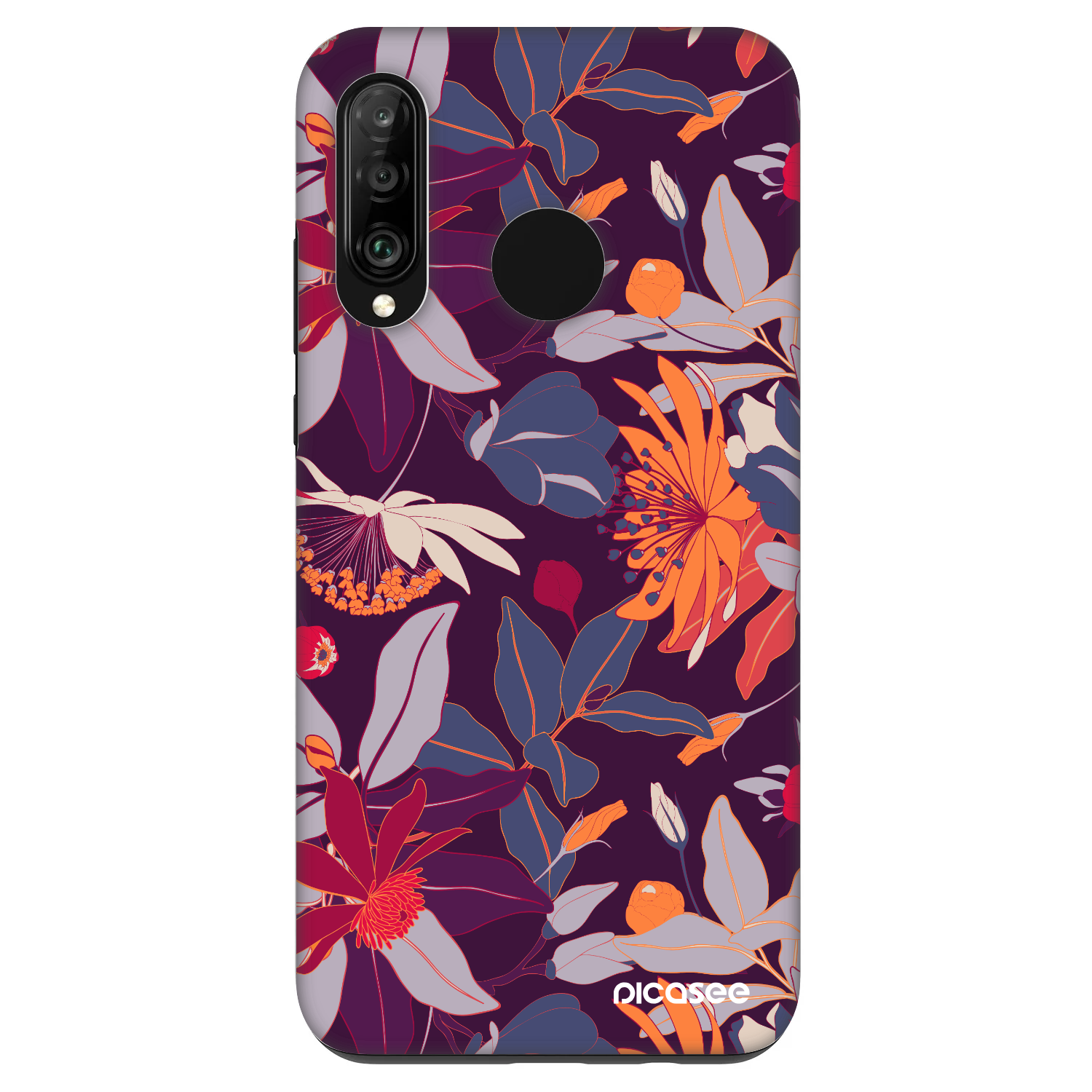 Picasee Fashion Case für Huawei P30 Lite - Purple Leaf