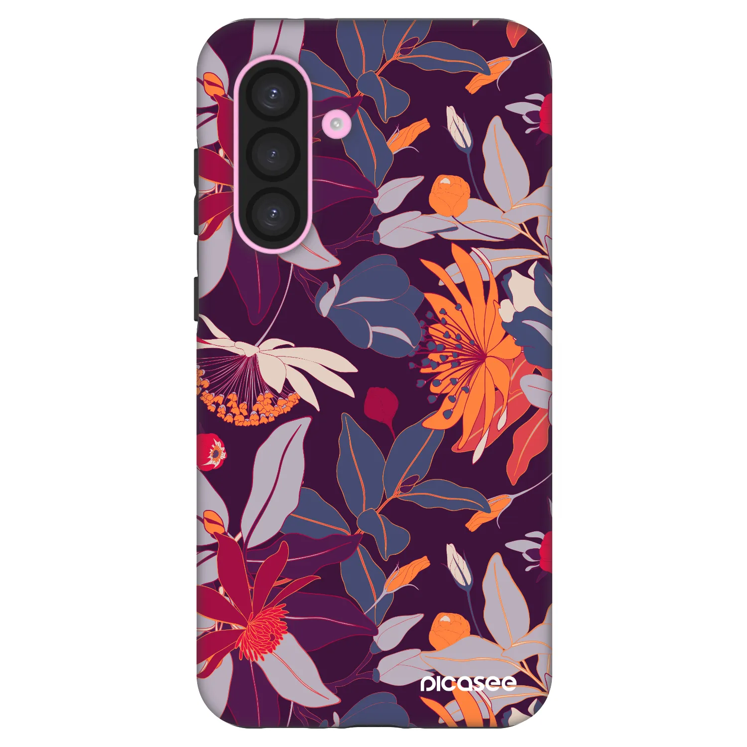 Picasee Fashion Case für Samsung Galaxy A56 5G A566B - Purple Leaf