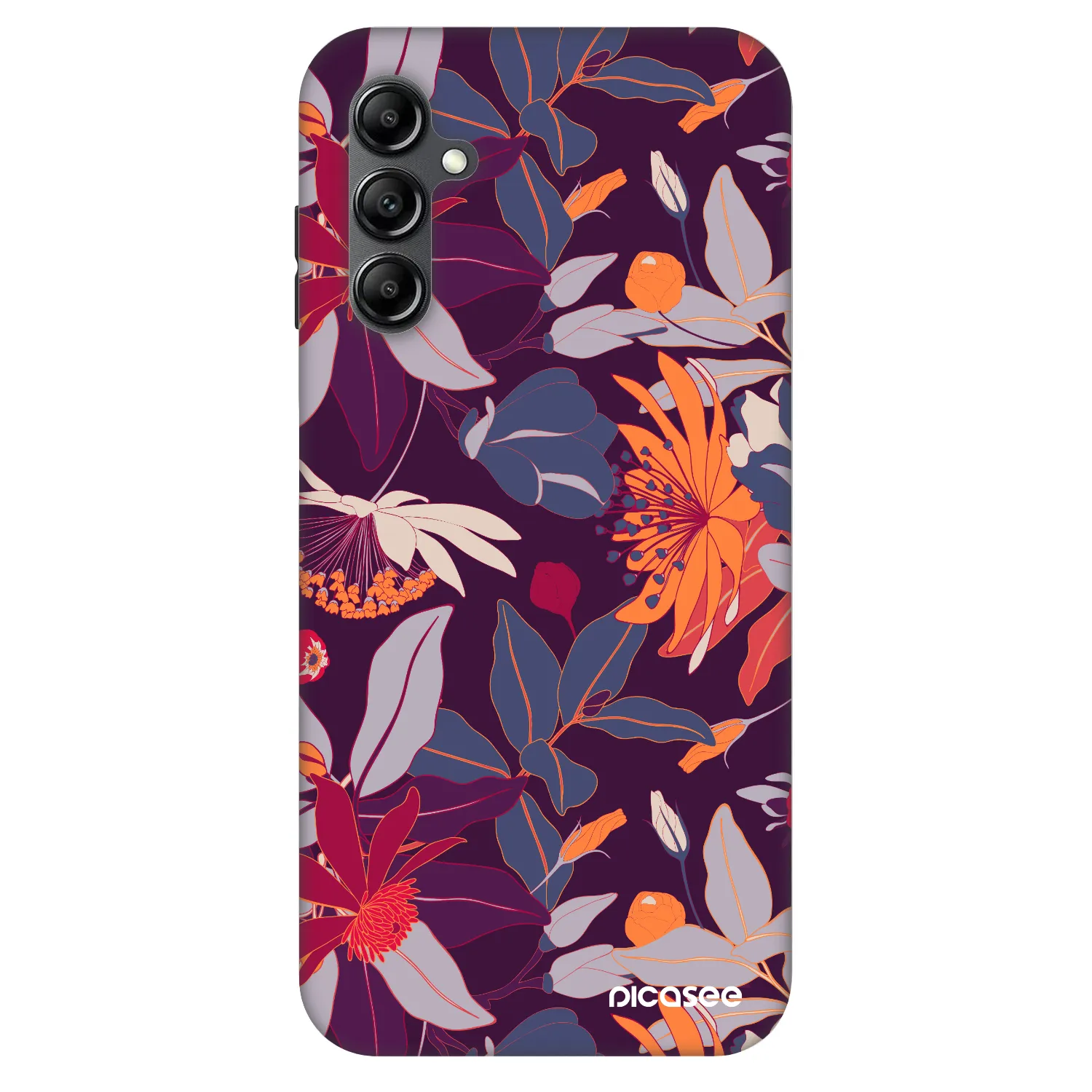 Picasee Fashion Case für Samsung Galaxy A16 4G - Purple Leaf