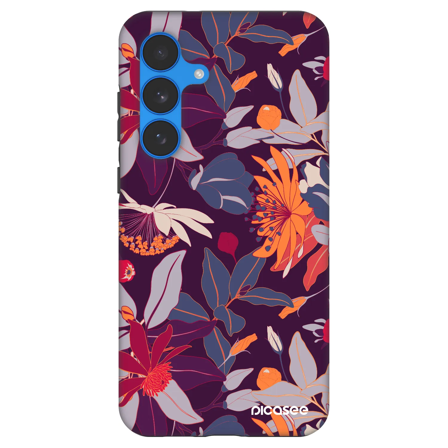 Picasee Fashion Case für Samsung Galaxy S25 FE 5G - Purple Leaf