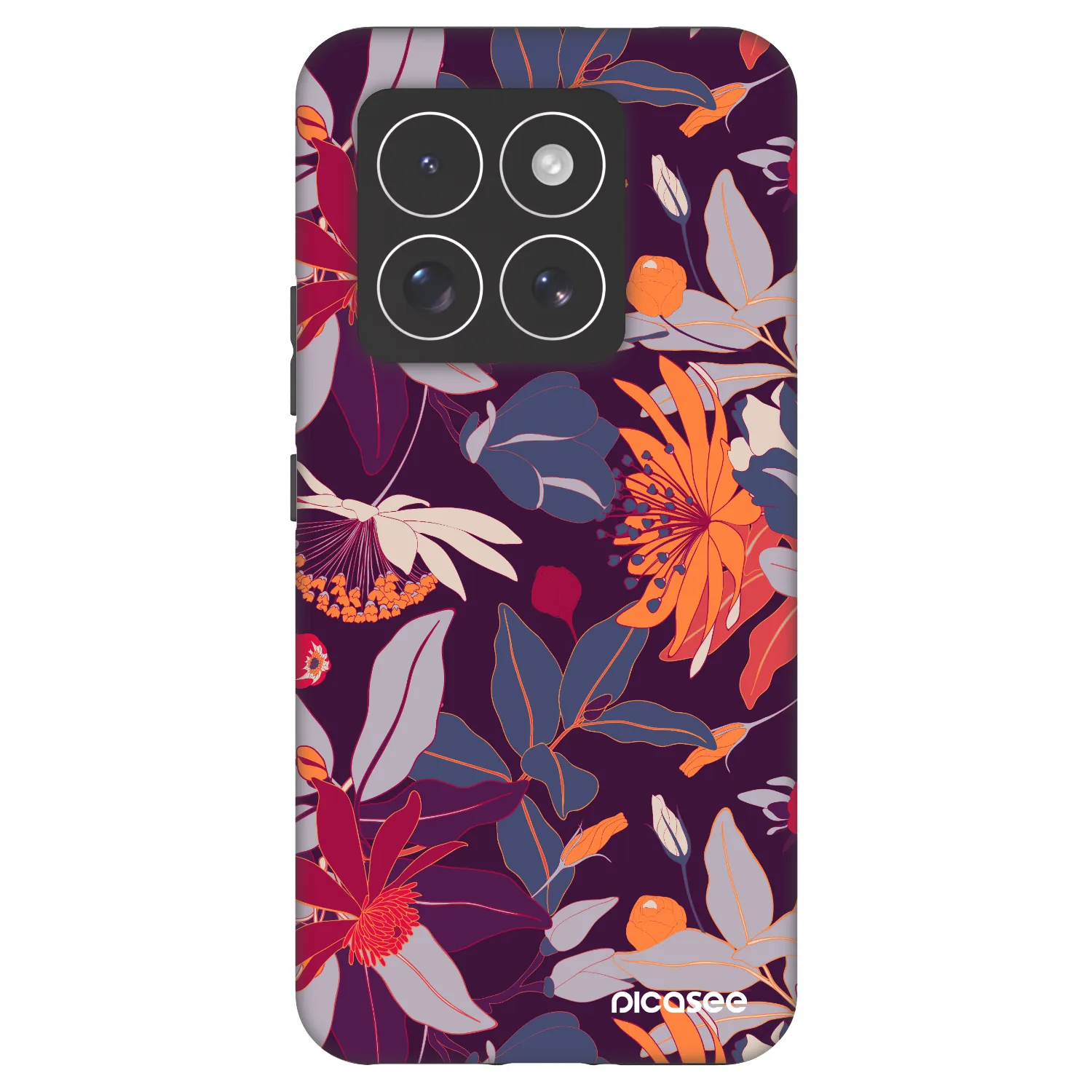 Picasee Fashion Case für Xiaomi 14 Pro - Purple Leaf