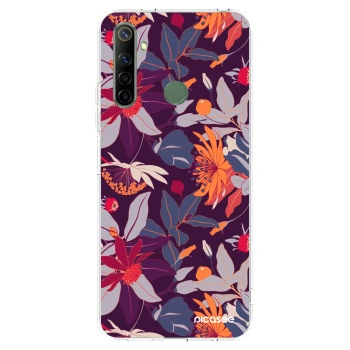 Picasee Realme 6i Hülle - Transparentes Silikon - Purple Leaf