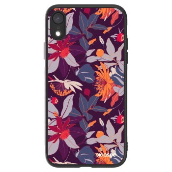 Picasee ULTIMATE CASE für Apple iPhone XR - Purple Leaf