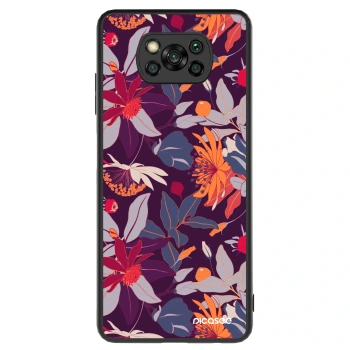 Hülle für Xiaomi Poco X3 - Purple Leaf