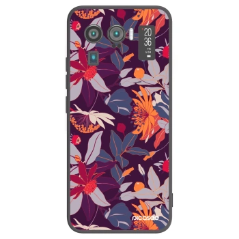 Picasee Xiaomi Mi 11 Ultra Hülle - Schwarzes Silikon - Purple Leaf