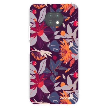Picasee Xiaomi Redmi Note 9T Hülle - Transparentes Silikon - Purple Leaf