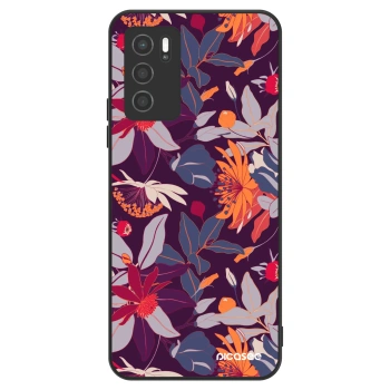 Hülle für OPPO A16s - Purple Leaf