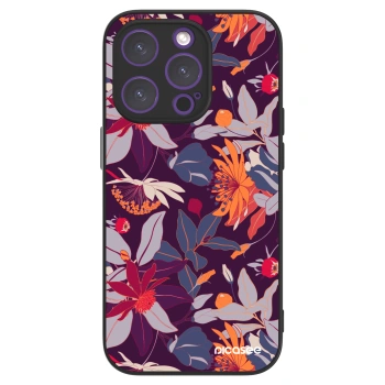 Picasee ULTIMATE CASE MagSafe für Apple iPhone 14 Pro - Purple Leaf
