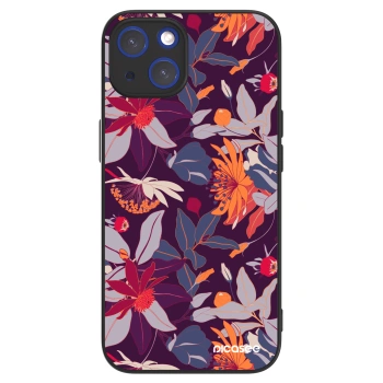 Picasee ULTIMATE CASE MagSafe für Apple iPhone 14 - Purple Leaf