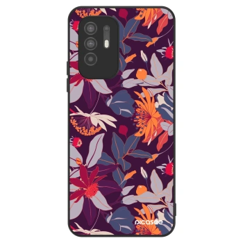 Hülle für OPPO A94 5G - Purple Leaf