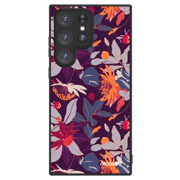Picasee ULTIMATE CASE für Samsung Galaxy S23 Ultra 5G - Purple Leaf