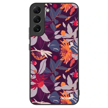 Picasee ULTIMATE CASE PowerShare für Samsung Galaxy S22+ 5G - Purple Leaf
