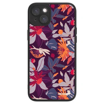 Picasee ULTIMATE CASE für Apple iPhone 15 Plus - Purple Leaf
