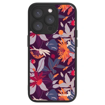 Picasee ULTIMATE CASE MagSafe für Apple iPhone 15 Pro - Purple Leaf