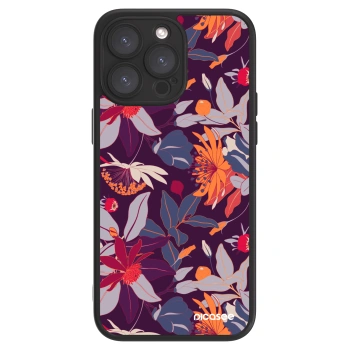 Picasee ULTIMATE CASE MagSafe für Apple iPhone 15 Pro Max - Purple Leaf