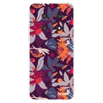 Picasee Honor Magic4 Lite 5G Hülle - Transparentes Silikon - Purple Leaf