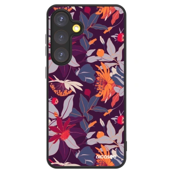 Picasee ULTIMATE CASE für Samsung Galaxy S24 S921B 5G - Purple Leaf