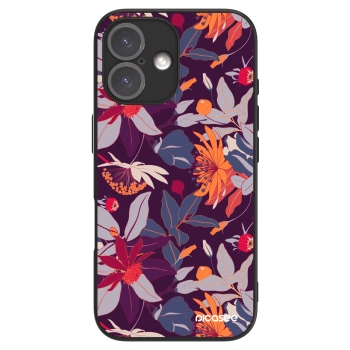 Picasee ULTIMATE CASE MagSafe für Apple iPhone 16 - Purple Leaf