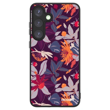 Picasee ULTIMATE CASE PowerShare für Samsung Galaxy S25+ 5G - Purple Leaf