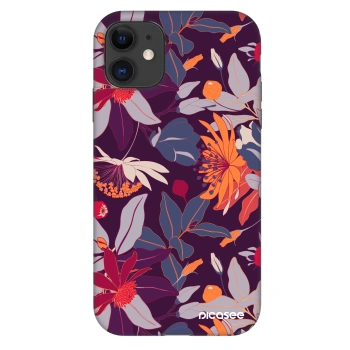 Hülle für Apple iPhone 11 - Purple Leaf