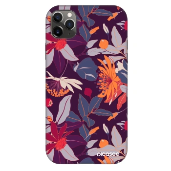 Hülle für Apple iPhone 11 Pro Max - Purple Leaf