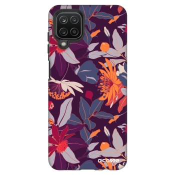 Hülle für Samsung Galaxy A12 A125F - Purple Leaf